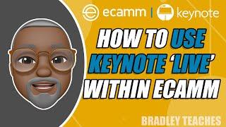 KEYNOTE PRESENTATION IN ECAMM How to do a LIVE keynote presentation within ecamm