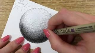 How to Draw Using Dots Stippling Tutorial - for Beginners