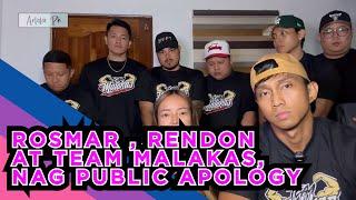 ROSMAR TAN RENDON LABADOR AT TEAM MALAKAS NAG PUBLIC APOLOGY