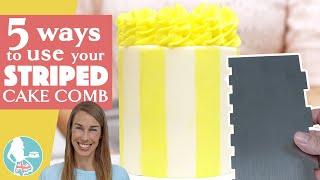 5 Ways to Use a Striped Cake Comb