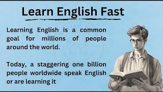 My Struggle To Learn English  Improve Your English  Learn English Speaking  Graded Reader