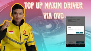 Cara Top Up Saldo Driver Maxim Lewat OVO