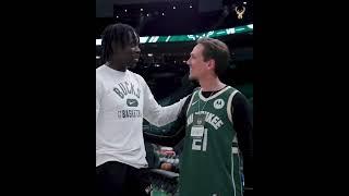 Sigtryggr at the Bucks game When Eysteinn and Jrue Holiday finally met Destiny is all ️