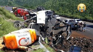 15 Extremely IDIOTS Excavator & Truck Driving Fails  Tragic TRUCK Climbing Dangerous Road Fails