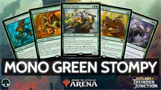 🟢 Mono Green Stompy  MTG Arena  Explorer  BO3  Outlaws of Thunder Junction