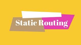 EVE NG -  Static Routing