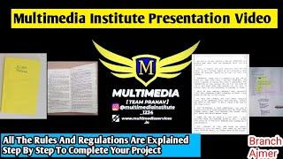 Multimedia Institute Handwriting Work  Presentation Video  Branch Ajmer