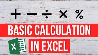 How To Do Basic Calculation In Microsoft Excel Add Multiply Percentage