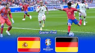SPAIN vs GERMANY  QUARTER FINAL UEFA EURO 2024 GERMANY  Football Gameplay HD