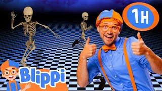 Trick or Treat  Blippi Halloween Cartoons  Moonbug Halloween for Kids