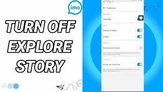 How To Turn Off Explore Story On Imo App