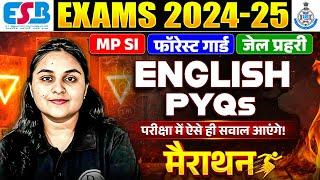 MP VYAPAM 2024-25  English Grammar Marathon + Pyq for MPSI Forest Guard & Jail Prahari Exams 2024