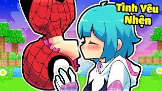 HIHA SPIDER MAN CÓ TÌNH CẢM VỚI YUMMIE SPIDER GIRL TRONG MINECRAFT*HIHA TÌNH YÊU NHỆN TẬP 1 