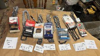 Which saw chain is the best bang for your buck?? Popular chainsaw chain comparison and review