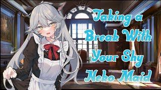 F4M Taking a Break With Your Shy Neko Maid Purring┃ASMR Roleplay