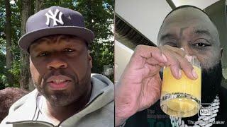 50 Cent Trolls Rick Ross After Him & His Team Got Beat Down Rick Ross Tries To Laugh It Off