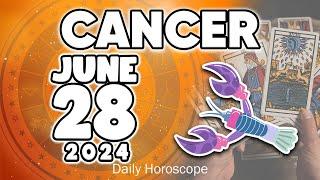 𝐂𝐚𝐧𝐜𝐞𝐫   𝐈𝐍𝐂𝐑𝐄𝐃𝐈𝐁𝐋𝐄 𝐎𝐏𝐏𝐎𝐑𝐓𝐔𝐍𝐈𝐓𝐘  𝐇𝐨𝐫𝐨𝐬𝐜𝐨𝐩𝐞 𝐟𝐨𝐫 𝐭𝐨𝐝𝐚𝐲 JUNE 28 𝟐𝟎𝟐𝟒 #horoscope #new #tarot #zodiac