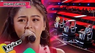 Kim Chiu tries to get the Coaches to spin their red chairs  The Voice Kids Philippines 2023