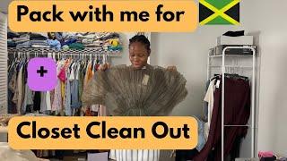 Pack With Me For  + Closet Clean Out