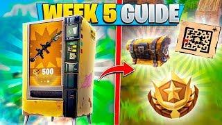 ALL WEEK 5 CHALLENGES FORTNITE GUIDE Fortnite Battle Royale