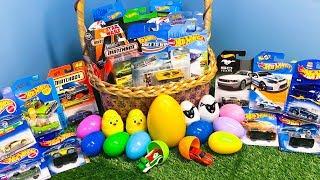 Hot Wheels Matchbox Easter Egg Surprise Toy Car Basket
