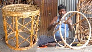 How to Make Cane CHAIRS - Eco Woodies Cane Lawn Chair making  Small Scale IndustrY Ideas