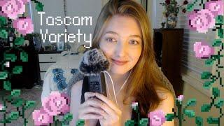 ASMR Tascam Variety of Triggers mouth sounds fluffy mic trigger words