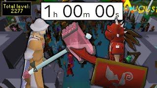 We raced to get the HIGHEST TOTAL LEVEL in one hour.. August RSPS BIG GIVEAWAY