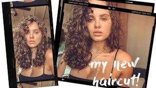 cutting my curly wavy hair  HAIR TRANSFORMATION