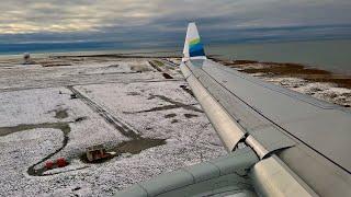 4K – Wintery Vancouver Landing – Alaska Horizon – Embraer ERJ-175 – YVR – N639QX – SCS 1266