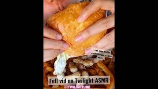 ASMR Five Guys Double Cheeseburger Never too much cheese  #asmr #shorts