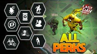 ALL LABORATORY PERKS    LAST DAY ON EARTH SURVIVAL