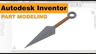 Kunai 3D Modeling using Autodesk Inventor