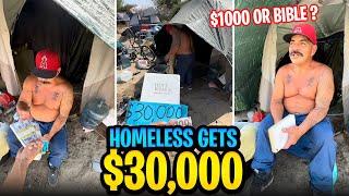 Homeless needed God in his life more than money and his story made me cry