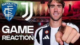 EMPOLI vs JUVENTUS  POST GAME REACTION SERIE A MD4