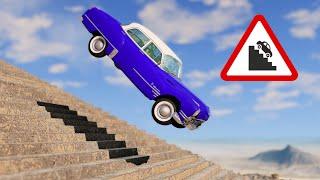 BeamNG Drive - Cars vs Stairs #13