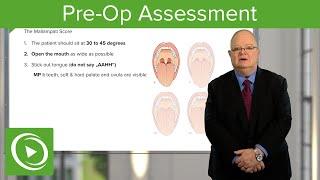 Pre-Operative Assessment  – Anesthesiology  Lecturio