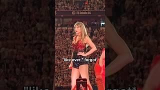 when Taylor Swift forgot to use the mic at The Eras Tour #celebrity