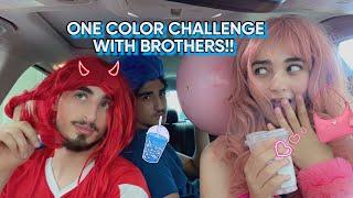 I DRESSED MY BROTHERS LIKE GIRLS AND WENT TO TARGET  COLOR CHALLENGE