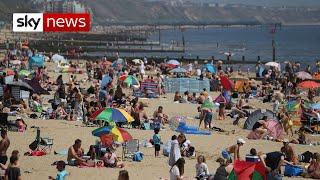 Thousands flock to beaches on UKs hottest day despite COVID-19 warnings