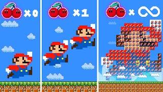 Super Mario Bros. but Marios Double Trouble with Double Cherry Powerups Part 2  Game Animation