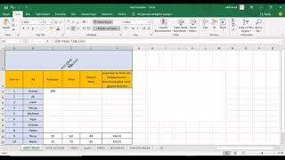 Ms Excel HİZALAMA Ayarları Metni Kaydır - Birleştir ve Ortala - Dikey Yönlendirme