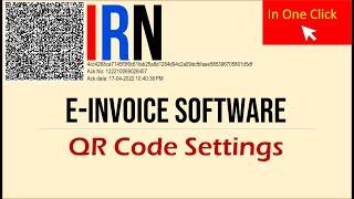 e Invoice Software QR Code ShiftingSettings  EBase EazyBilling & Accounting Software