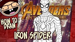 How to Draw IRON SPIDER Avengers Infinity War  Narrated Easy Step-by-Step Tutorial