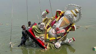 Big Dagdusheth Ganpati Visarjan 2023  Ganesh Nimajjanam 2023 Tank bund  Ganesh Visarjan 2023