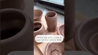 Pottery making experience just for Rs 120 #shorts #pottery #hộian