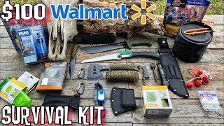 $100 Walmart Survival Kit Ultralight Bugout Bag for 7 Day Survival Challenge