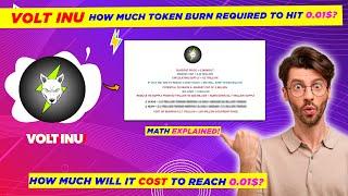 How Much Daily Token Burn is Required for Volt Inu To Reach 0.01$?