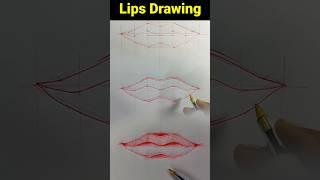 Lips Drawing Step By Step #shorts #tabrezarts #drawing #lips
