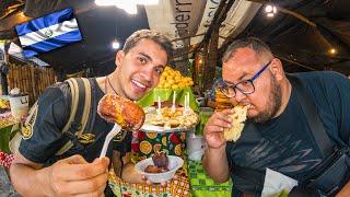 Trying STREET FOOD in El Salvador 